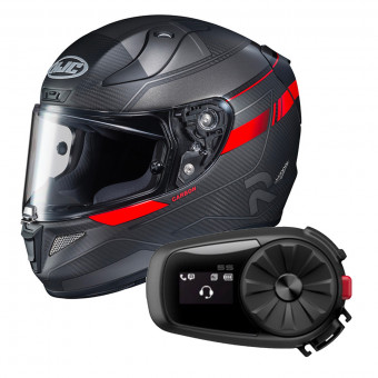 Full Face HJC RPHA 11 Carbon Nakri MC1SF + Kit Bluetooth Sena 5S Solo