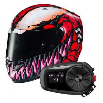 Full Face HJC RPHA 11 Carnage Marvel MC1 + Kit Bluetooth Sena 5S Solo