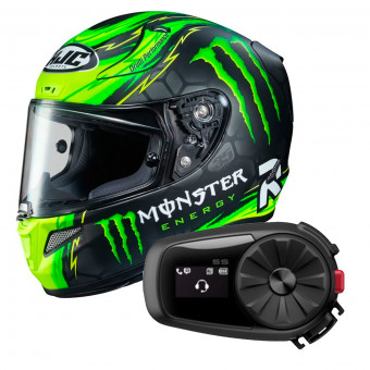 Full Face HJC RPHA 11 Crutchlow Replica + Kit Bluetooth Sena 5S Solo
