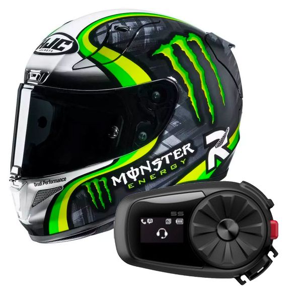 Full Face HJC RPHA 11 Crutchlow Streamline MC4H + Kit Bluetooth Sena 5S Solo