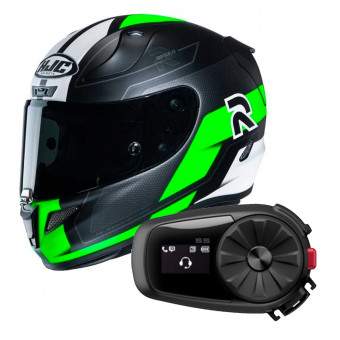 Full Face HJC RPHA 11 Fesk MC4SF + Kit Bluetooth Sena 5S Solo