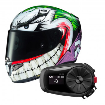Full Face HJC RPHA 11 Joker DC Comics MC48 + Kit Bluetooth Sena 5S Solo