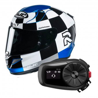 Full Face HJC RPHA 11 Misano MC2 + Kit Bluetooth Sena 5S Solo