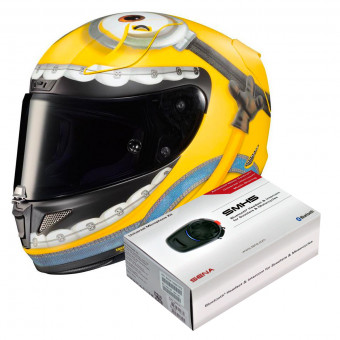 Full Face HJC RPHA 11 Otto Minions + Kit Bluetooth Sena SMH5