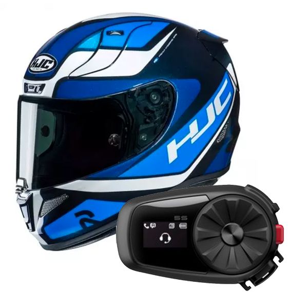 Full Face HJC RPHA 11 Scona MC2 + Kit Bluetooth Sena 5S Solo Full Face HJC RPHA 11 Scona MC2 + Kit Bluetooth Sena 5S Solo