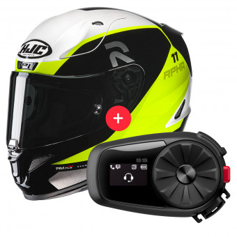 Full Face HJC RPHA 11 Texen MC3H + Kit Bluetooth 5S