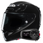 Casque Full Face HJC RPHA 12 Black +Kit Bluetooth 5S Solo