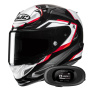 Casque Full Face HJC RPHA 12 Brels MC1 + Kit bluetooth 5R Lite