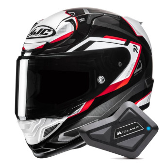 Casque Full Face HJC RPHA 12 Brels MC1 + Kit Bluetooth BT Mini Casque Full Face HJC RPHA 12 Brels MC1 + Kit Bluetooth BT Mini