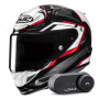 Casque Full Face HJC RPHA 12 Brels MC1 + Kit Bluetooth Lokui K30