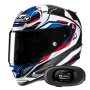 Casque Full Face HJC RPHA 12 Brels MC21 + Kit bluetooth 5R Lite