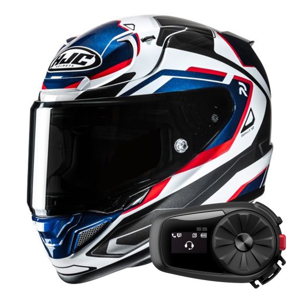 Full Face HJC RPHA 12 Brels MC21 + Kit Bluetooth 5S Solo