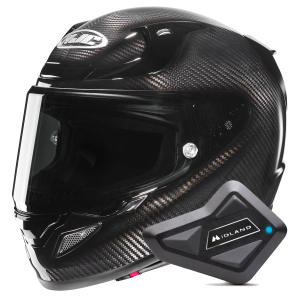 Full Face HJC RPHA 12 Carbon Black + Kit Bluetooth BT Mini Full Face HJC RPHA 12 Carbon Black + Kit Bluetooth BT Mini