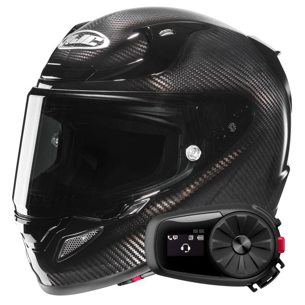 Full Face HJC RPHA 12 Carbon Black+Kit Bluetooth 5S Solo Full Face HJC RPHA 12 Carbon Black+Kit Bluetooth 5S Solo