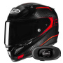 Casque Full Face HJC RPHA 12 Carbon Keres MC1 + Kit bluetooth 5R Lite Solo