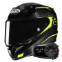 Casque Full Face HJC RPHA 12 Carbon Keres MC3H + Kit Bluetooth 5S Solo