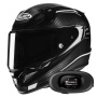 Casque Full Face HJC RPHA 12 Carbon Keres MC5 + Kit bluetooth 5R Lite Solo