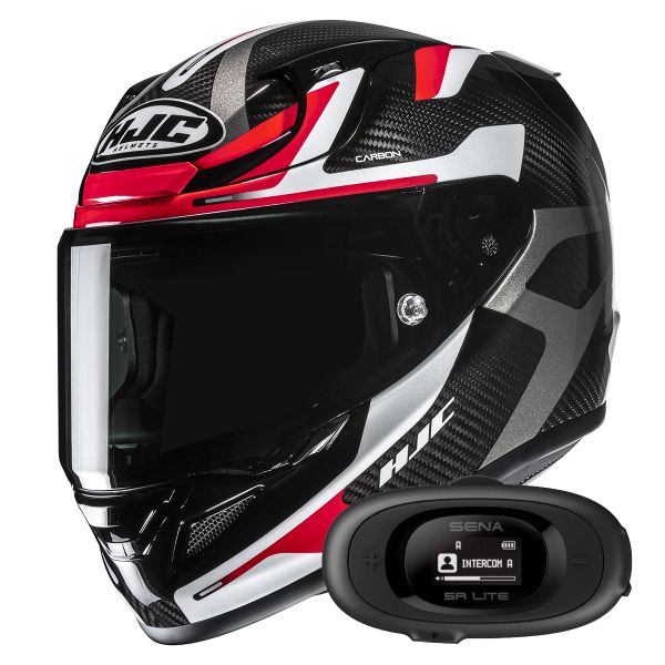Full Face HJC RPHA 12 Carbon Xentra MC1 + Kit bluetooth 5R Lite