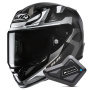 Casque Full Face HJC RPHA 12 Carbon Xentra MC5 + Kit Bluetooth BT Mini