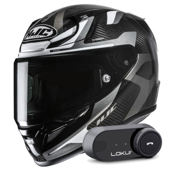 Casque Full Face HJC RPHA 12 Carbon Xentra MC5 + Kit Bluetooth Lokui K30 Casque Full Face HJC RPHA 12 Carbon Xentra MC5 + Kit Bluetooth Lokui K30