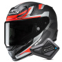 Casque Full Face HJC RPHA 12 Carbon Xentra MC6HSF + Kit Bluetooth BT Mini
