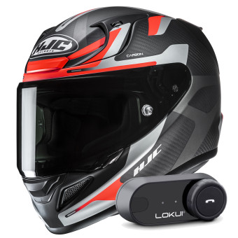 Casque Full Face HJC RPHA 12 Carbon Xentra MC6HSF + Kit Bluetooth Lokui K30 Casque Full Face HJC RPHA 12 Carbon Xentra MC6HSF + Kit Bluetooth Lokui K30