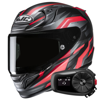 Casque Full Face HJC RPHA 12 Dravix MC1SF + Kit Bluetooth 5S Solo Casque Full Face HJC RPHA 12 Dravix MC1SF + Kit Bluetooth 5S Solo
