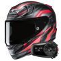 Casque Full Face HJC RPHA 12 Dravix MC1SF + Kit Bluetooth 5S Solo