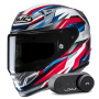 Casque Full Face HJC RPHA 12 Dravix MC21 + Kit Bluetooth Lokui K30