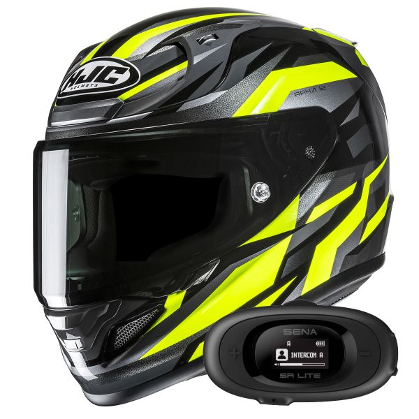 Full Face HJC RPHA 12 Dravix MC3H + Kit bluetooth 5R Lite