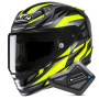 Casque Full Face HJC RPHA 12 Dravix MC3H + Kit Bluetooth BT Mini