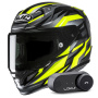 Casque Full Face HJC RPHA 12 Dravix MC3H + Kit Bluetooth Lokui K30