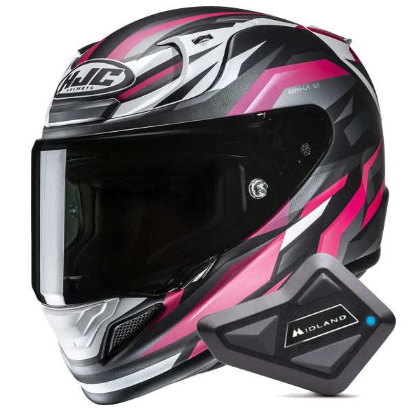 Full Face HJC RPHA 12 Dravix MC8SF + Kit Bluetooth BT Mini