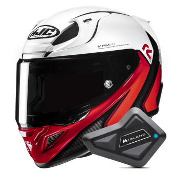Full Face HJC RPHA 12 Kos MC1 + Kit Bluetooth BT Mini