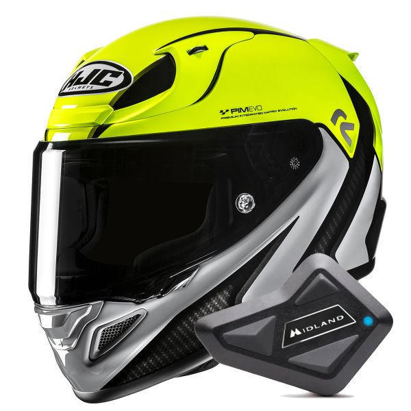 Full Face HJC RPHA 12 Kos MC3H + Kit Bluetooth BT Mini Full Face HJC RPHA 12 Kos MC3H + Kit Bluetooth BT Mini