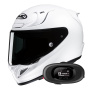 Casque Full Face HJC RPHA 12 Pearl White+ Kit bluetooth 5R Lite Solo