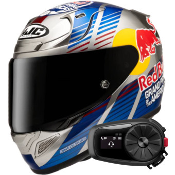 Casque Full Face HJC RPHA 12 Red Bull Austin GP 2 MC21 + Kit Bluetooth 5S Solo Casque Full Face HJC RPHA 12 Red Bull Austin GP 2 MC21 + Kit Bluetooth 5S Solo