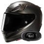 Casque Full Face HJC RPHA 12 Semi Flat Titanium + Kit bluetooth 5R Lite Solo