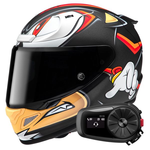 Full Face HJC RPHA 12 Shadow The Hedgehog MC1SF + Kit Bluetooth 5S