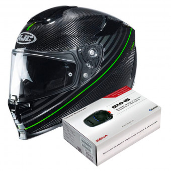 Full Face HJC RPHA 70 Carbon Artan MC4H + Kit Bluetooth Sena SMH5