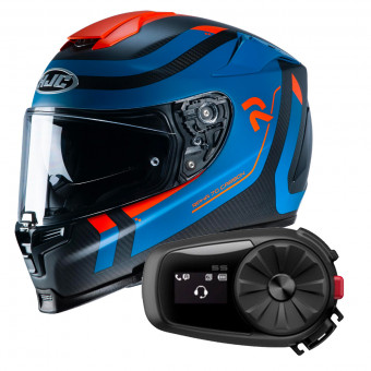 Full Face HJC RPHA 70 Carbon Reple MC27SF + Kit Bluetooth Sena 5S Solo