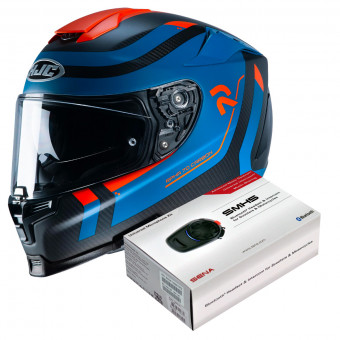 Full Face HJC RPHA 70 Carbon Reple MC27SF + Kit Bluetooth Sena SMH5