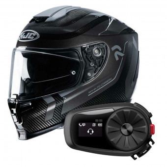 Full Face HJC RPHA 70 Carbon Reple MC5 + Kit Bluetooth Sena 5S Solo
