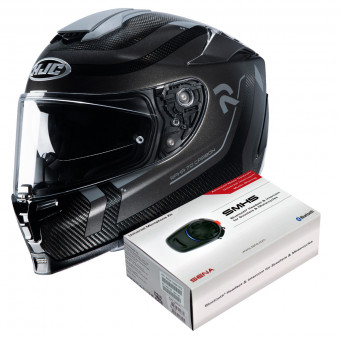 Full Face HJC RPHA 70 Carbon Reple MC5 + Kit Bluetooth Sena SMH5