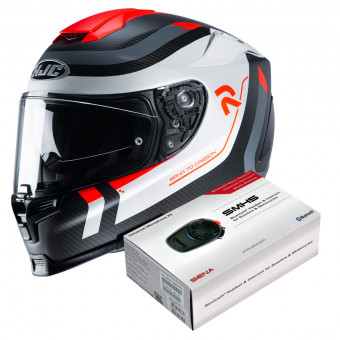 Full Face HJC RPHA 70 Carbon Reple MC6HSF + Kit Bluetooth Sena SMH5