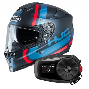 Full Face HJC RPHA 70 Gaon MC2SF + Kit Bluetooth Sena 5S Solo