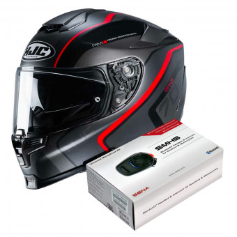 Full Face HJC RPHA 70 Kroon MC1SF + Kit Bluetooth Sena SMH5