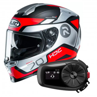 Full Face HJC RPHA 70 Shuky MC1SF + Kit Bluetooth Sena 5S Solo
