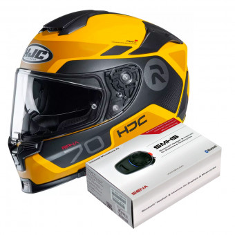 Full Face HJC RPHA 70 Shuky MC3SF + Kit Bluetooth Sena SMH5