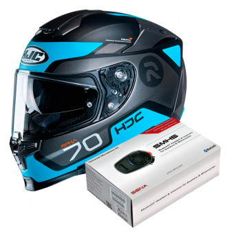 Full Face HJC RPHA 70 Shuky MC4SF + Kit Bluetooth Sena SMH5